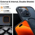 Torras Guardian Magnetic Series - Apple iPhone 15 Pro Max - Μαύρο - Image 5