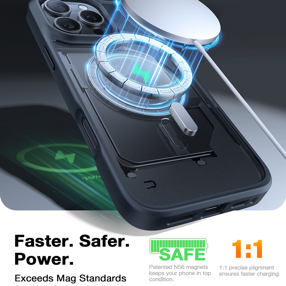 Torras Guardian Magnetic Series - θήκη για Apple iPhone 16 Pro - Μαύρο - Image 4