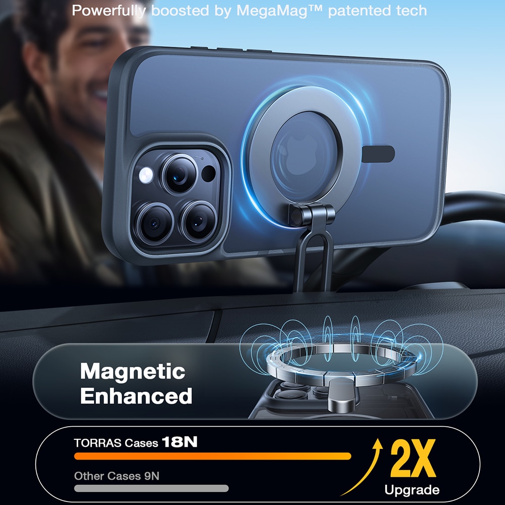 Torras Guardian Magnetic Series - θήκη για Apple iPhone 16 Pro - Μαύρο - Image 5