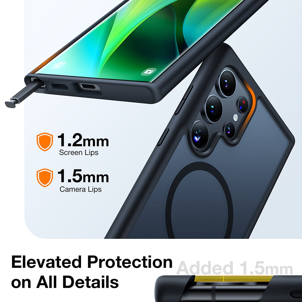 Torras Guardian Magnetic Series - θήκη για Samsung Galaxy S24 Ultra - Μαύρο - Image 4