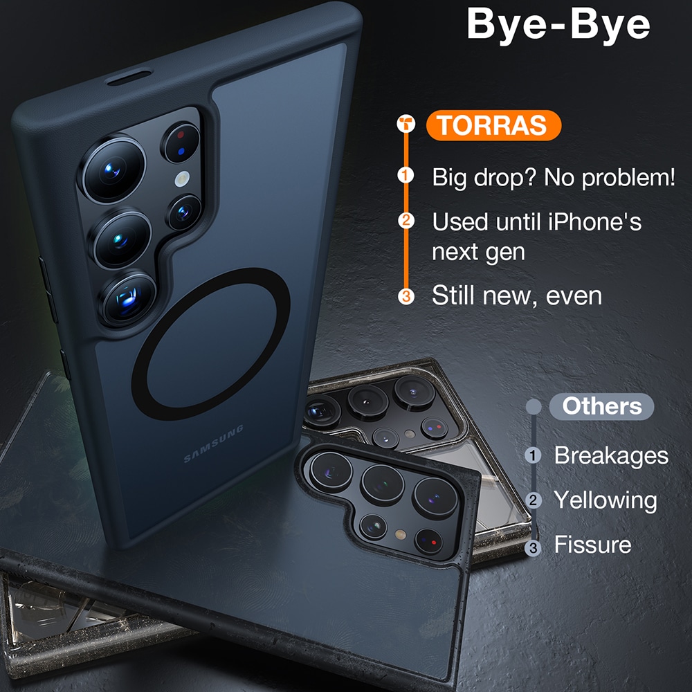 Torras Guardian Magnetic Series - θήκη για Samsung Galaxy S24 Ultra - Μαύρο - Image 2