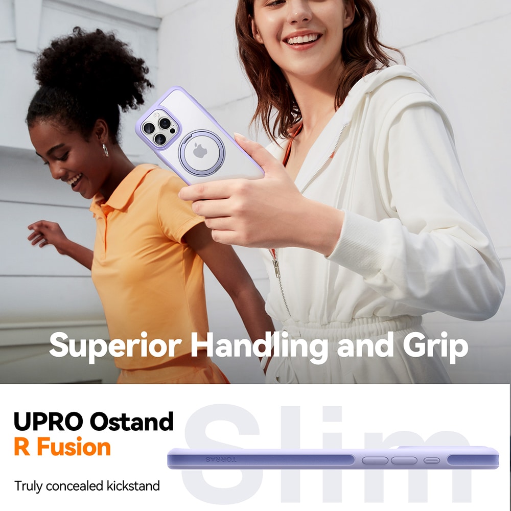 Torras Ostand R Fusion - θήκη για Apple iPhone 16 Pro - Μαύρο - Image 2