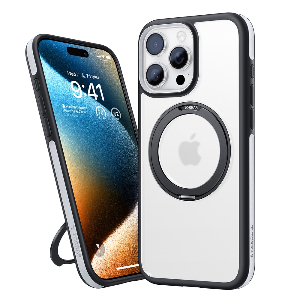 Torras Ostand R Fusion - θήκη για Apple iPhone 16 Pro - Μαύρο - Image 3