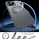 Torras Ostand Pro Series - Apple iPhone 15 Pro - Γκρι - Image 5