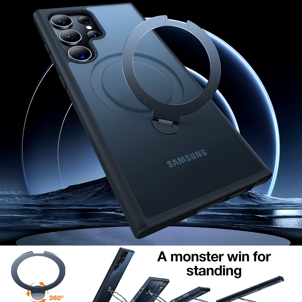 Torras Ostand Spin Series - θήκη για Samsung Galaxy S24 Ultra - Μαύρο - Image 5