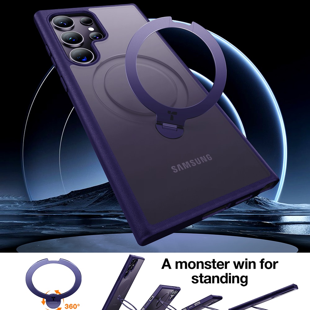 Torras Ostand Spin - θήκη για Samsung Galaxy S24 Ultra - Μωβ - Image 2
