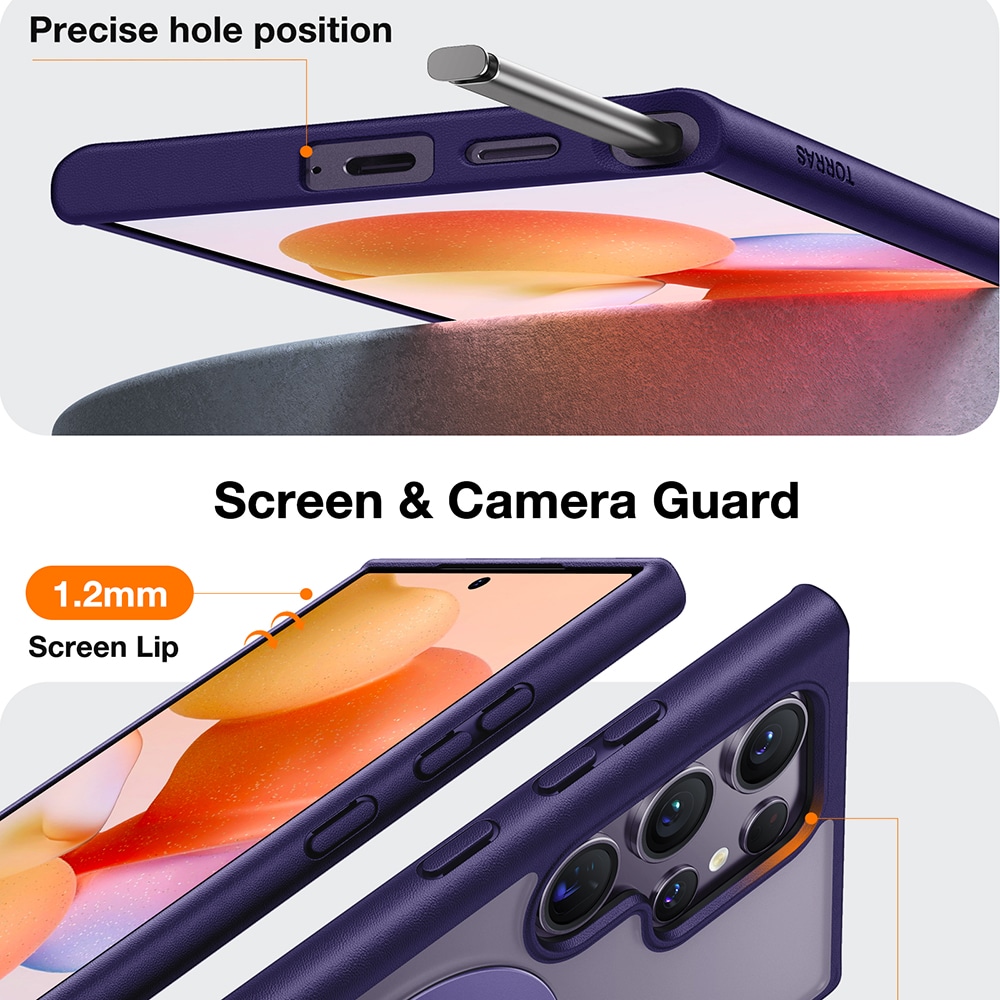 Torras Ostand Spin - θήκη για Samsung Galaxy S24 Ultra - Μωβ - Image 4
