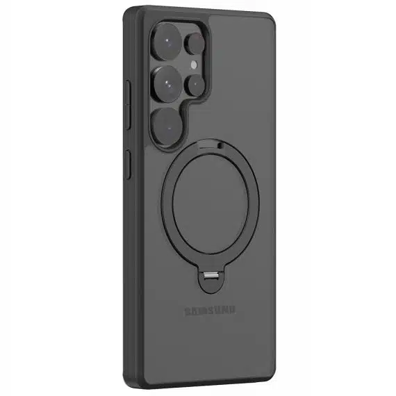 Torras Ostand Spin Series - Samsung Galaxy S25 Ultra - Μαύρο
