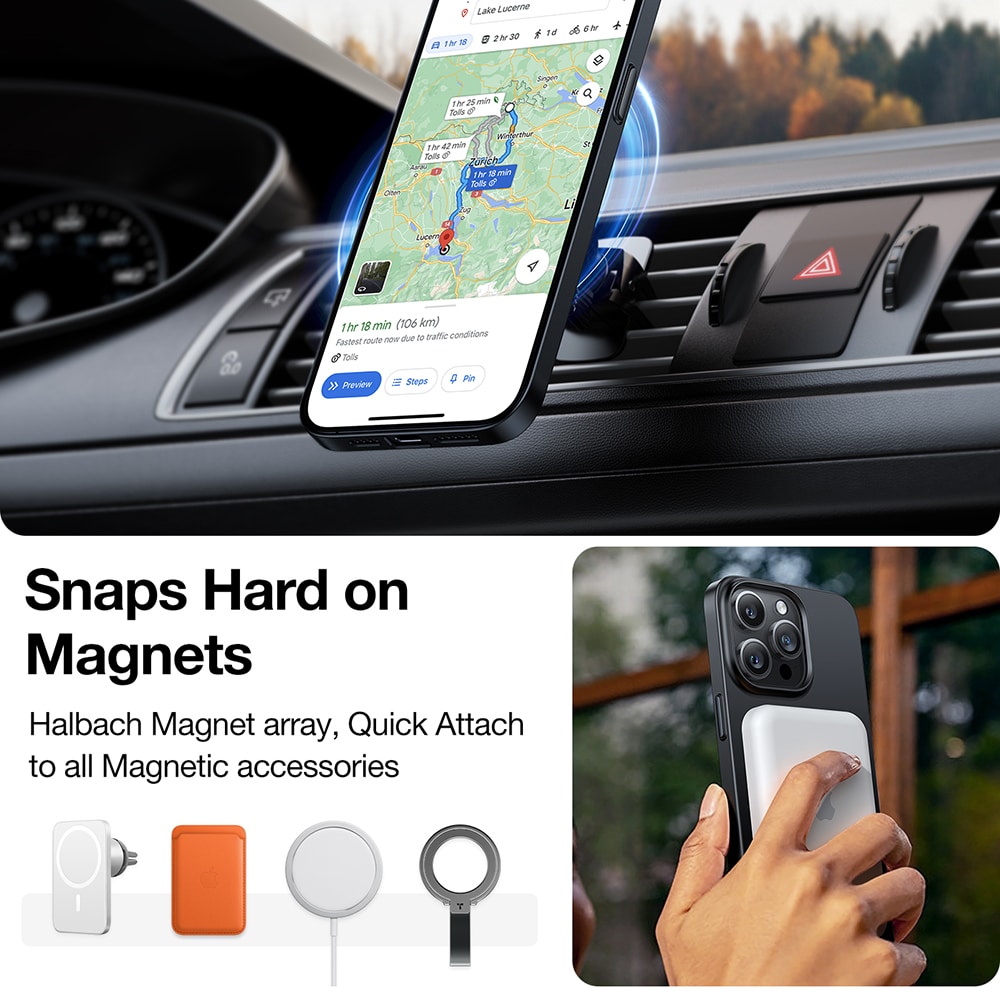 Torras OriginFit-Mag Series - θήκη για Apple iPhone 15 Pro Max - Μαύρο - Image 3