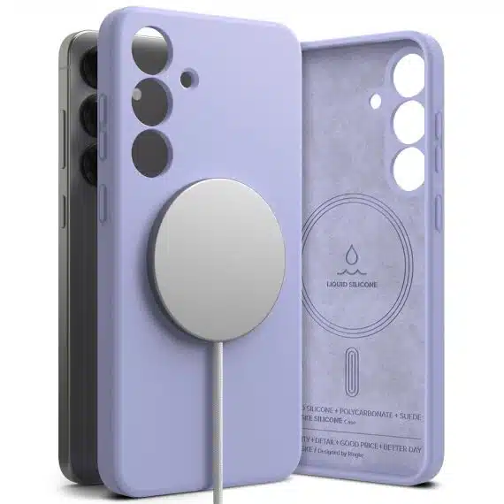 Ringke Silicone Magnetic MagSafe - Samsung Galaxy S25 - Λιλά