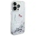 Hello Kitty - Liquid Glitter Charms Kitty Head - Apple iPhone 13 Pro - Ασημί - Image 5