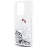 Hello Kitty - Liquid Glitter Charms Kitty Head - Apple iPhone 13 Pro - Ασημί - Image 2