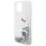 Hello Kitty - Liquid Glitter Charms Kitty Head - Apple iPhone 15 - Ασημί - Image 5