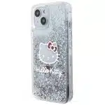 Hello Kitty - Liquid Glitter Charms Kitty Head - Apple iPhone 15 - Ασημί - Image 4