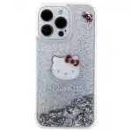 Hello Kitty - Liquid Glitter Charms Kitty Head - Apple iPhone 15 Pro Max - Ασημί - Image 2