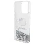 Hello Kitty - Liquid Glitter Charms Kitty Head - Apple iPhone 15 Pro Max - Ασημί - Image 3