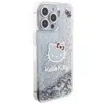 Hello Kitty - Liquid Glitter Charms Kitty Head - Apple iPhone 15 Pro Max - Ασημί - Image 6
