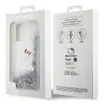 Hello Kitty - Liquid Glitter Charms Kitty Head - Apple iPhone 15 Pro Max - Ασημί - Image 7