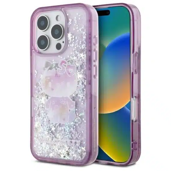 Hello Kitty - Liquid Glitter 50TH Anniversary Party - Apple iPhone 16 Pro - Μωβ