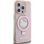 Hello Kitty - Ring Stand Glitter Electrop Logo MagSafe - Apple iPhone 15 Pro - Ροζ - Image 3