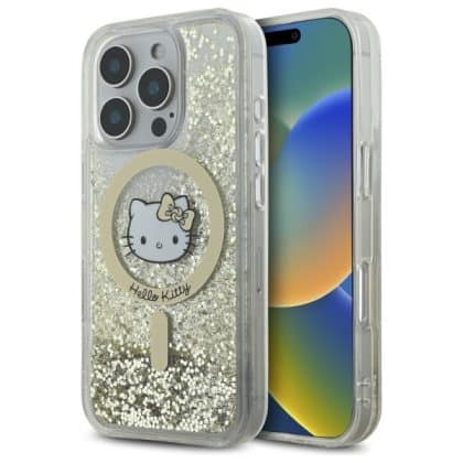 Hello Kitty - Liquid Glitter Fever MagSafe - Apple iPhone 16 Pro - Λευκό