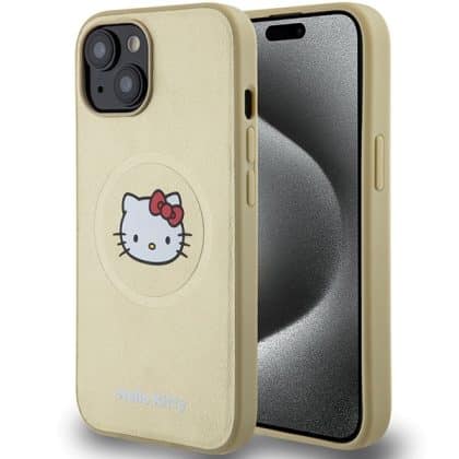 Hello Kitty - Leather Kitty Head MagSafe - Apple iPhone 14 - Χρυσό