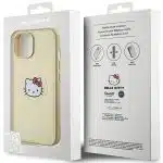 Hello Kitty - Leather Kitty Head MagSafe - Apple iPhone 14 - Χρυσό - Image 7