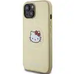 Hello Kitty - Leather Kitty Head MagSafe - Apple iPhone 15 - Χρυσό - Image 3