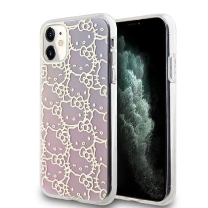 Hello Kitty - IML Gradient Electrop Crowded Kitty Head - Apple iPhone 11 - Ροζ