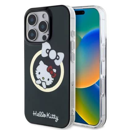 Hello Kitty IML Fun Bow MagSafe - θήκη για Apple iPhone 16 Pro Max - Μαύρο