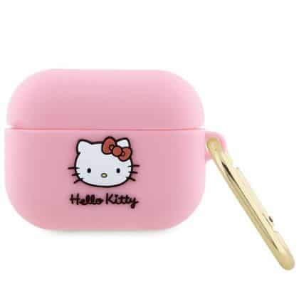 Hello Kitty - Σιλικόνη 3D Κεφαλή Kitty (HKAP3DKHSP) - για Apple AirPods Pro 1 - Ροζ