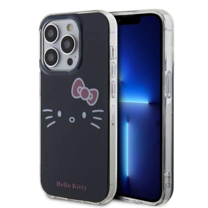 Hello Kitty IML Kitty Face - θήκη για Apple iPhone 15 Pro - Μαύρο
