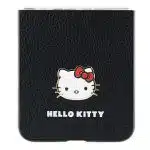 Hello Kitty - IML Metal Logo Kitty Head - Samsung Galaxy Z Flip5 - Μαύρο - Image 5