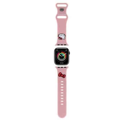 Hello Kitty - Λουράκι Σιλικόνης Κεφαλή Kitty (HKAWMSCHBLP) - Apple Watch 1/2/3/4/5/6/7/8/9/10/SE/SE 2 (38/40/41/42mm) - Ροζ