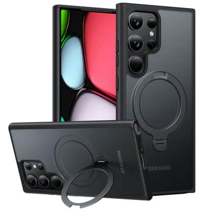 Torras Ostand Spin Series - θήκη για Samsung Galaxy S24 Ultra - Μαύρο