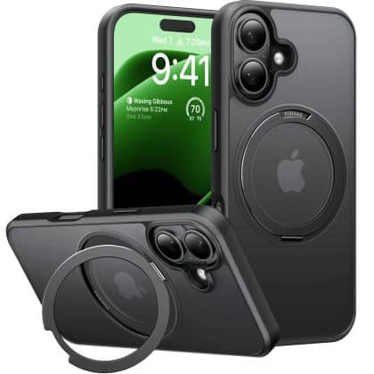 Torras Ostand Pro Series - θήκη για Apple iPhone 16 Plus - Μαύρο