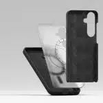 Ringke Silicone Magnetic MagSafe - Samsung Galaxy S25+ - Μαύρο - Image 6