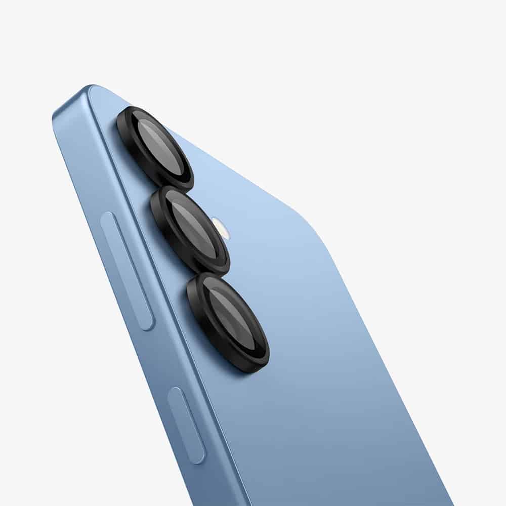 Spigen - Optik.tR EZ Fit Pro Camera Glass (2 pack) - Samsung Galaxy S25 - Black - Image 5