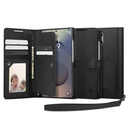 Spigen Wallet S - θήκη για Samsung Galaxy S25 Ultra - Μαύρο