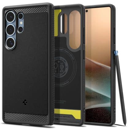 Spigen Rugged Armor - θήκη για Samsung Galaxy S25 Ultra - Μαύρο