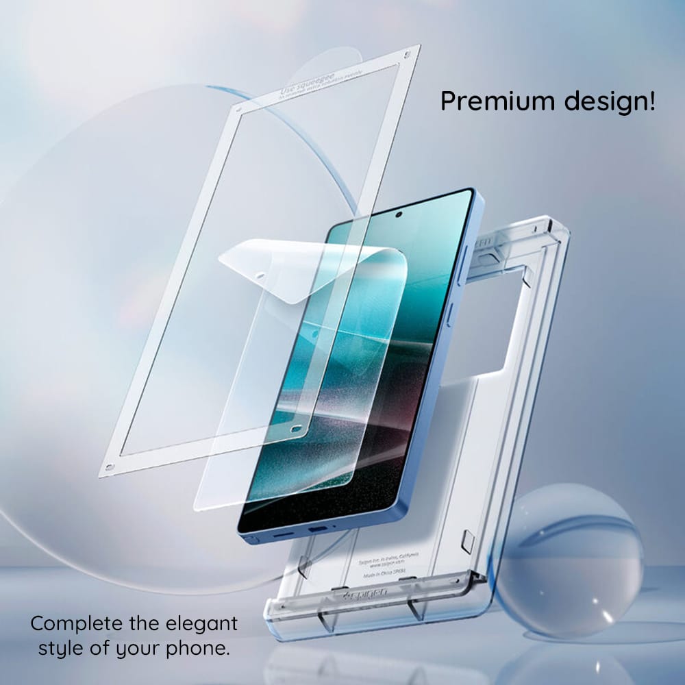 Spigen - Elite Shield EZ Fit HD - Samsung Galaxy S25 Plus - Clear - Image 7