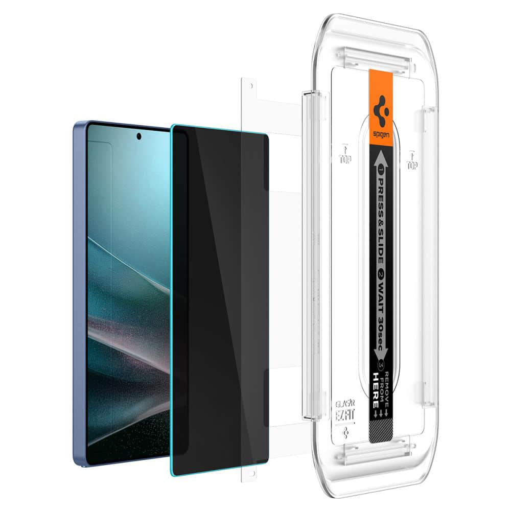 Spigen - Glas.tR EZ-FIT HD (2 pack) - Samsung Galaxy S25 Ultra - Privacy - Image 5