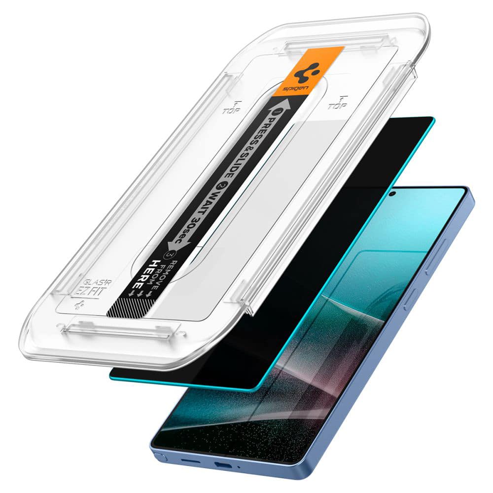 Spigen - Glas.tR EZ-FIT HD (2 pack) - Samsung Galaxy S25 Ultra - Privacy - Image 6