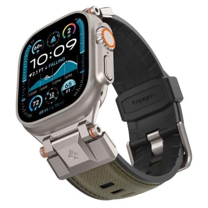 Spigen - DuraPro Armor (AMP09102) -  Apple Watch 1/2/3/4/5/6/7/8/9/10/11/SE/SE 2/SE 3/ Ultra/Ultra 2/Ultra 3 (42/44/45/46/49mm) - Military Green