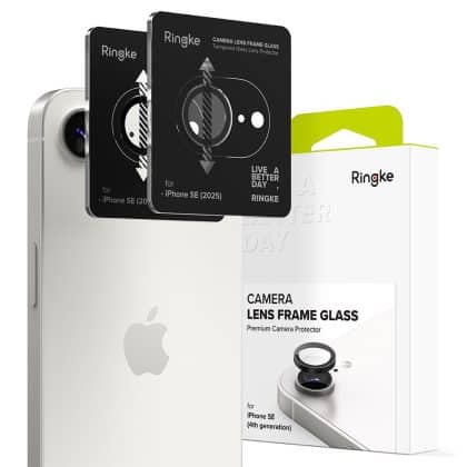 Ringke - Camera Lens Frame Glass (2 pack) - iPhone 16e - Μαύρο