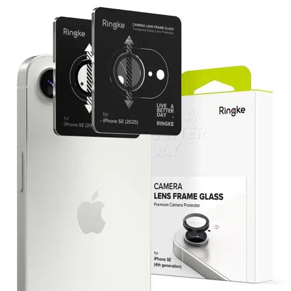 Ringke - Camera Lens Frame Glass (2 pack) - iPhone 16e - Μαύρο