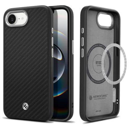 Spigen Enzo Aramid - θήκη για Apple iPhone 16e - Μαύρο