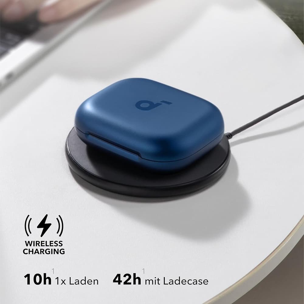 Anker - Ασύρματα Ακουστικά SoundCore AeroFit 2 (A3874G31) - για Άθληση, με Μικρόφωνο, Bluetooth, Αδιάβροχα, Hi-Res - Μπλε - Image 3