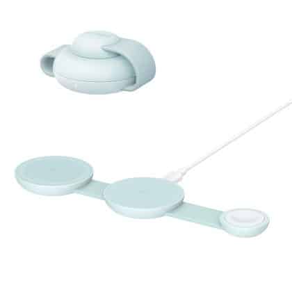 Anker - Ασύρματος Φορτιστής MagGo 3-σε-1 (B25M8H61) - για iPhone 15/16, AirPods, Apple Watch, MagSafe Qi2, Αναδιπλούμενος, 15W - Πράσινο