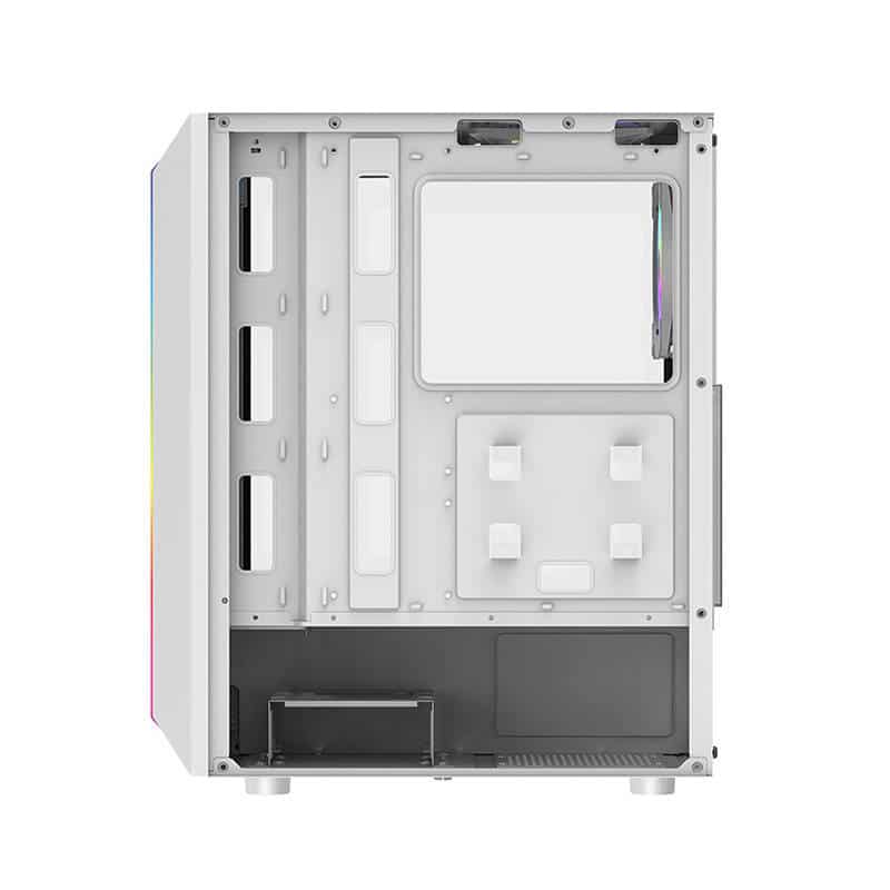 Darkflash DK151 LED θήκη υπολογιστή + 3 ανεμιστήρες RGB λευκή - Image 5